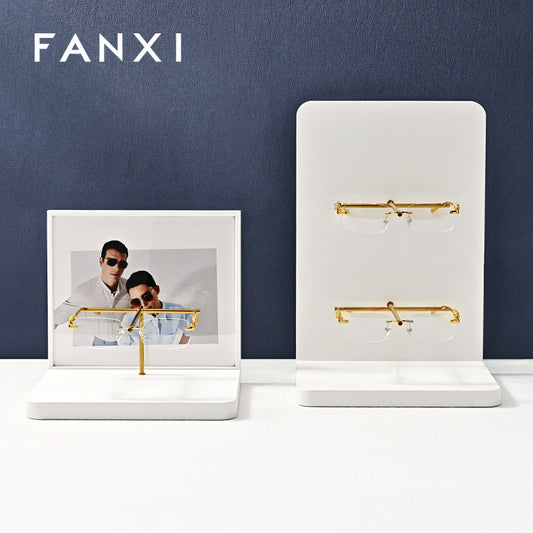 OIRLV Fashion White Leather metal Jewelry Display : JS150