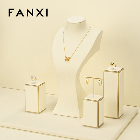 OIRLV Wholesale Beige Baking paint Jewelry display set : TT478