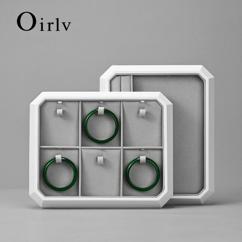 OIRLV New arrival Grey Microfiber Jewelry : P206