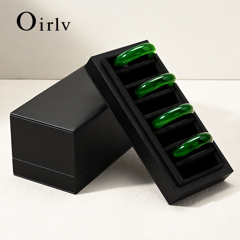 OIRLV hot sale Black Velvet Bracelet storage box:H185