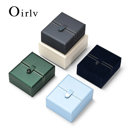 OIRLV high quality Sapphire blue PU leather Velve:H164