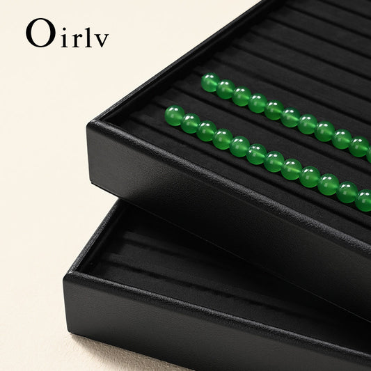 New arrival Black PU Leather Jewelry Display Tray:P231
