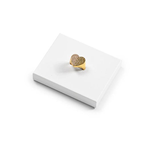 Oirlv White PU Leather Earrings Ring Necklace Jewelry Display Set TT320