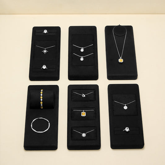 Black Microfiber Jewelry Display Set TT070