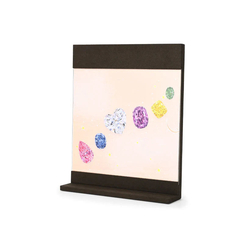 Oirlv Brown Microfiber Earrings Ring Necklace Jewelry Display Set TT326