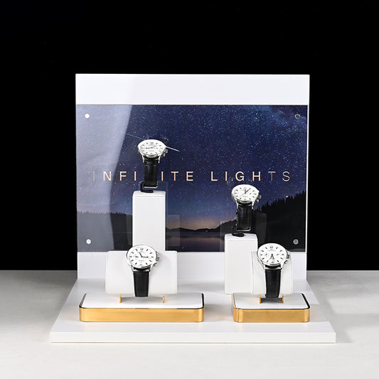 White PU Leather Watch Display Set TT251