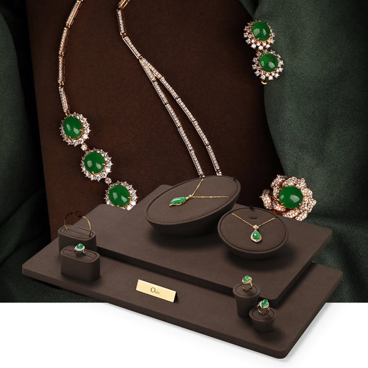 Coffee Rings Necklace Jewelry Display Set TT245