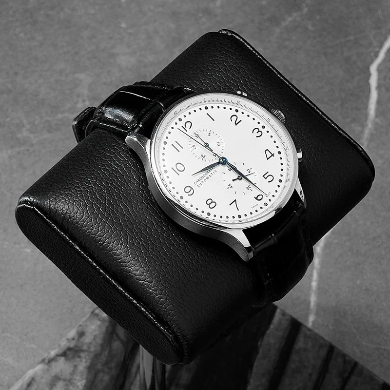 Watch stand with marble base, high-end watch and wristwatch holder JS080