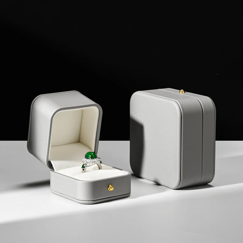 Classic Gray Color Jewelry Packaging Ring Box H17901