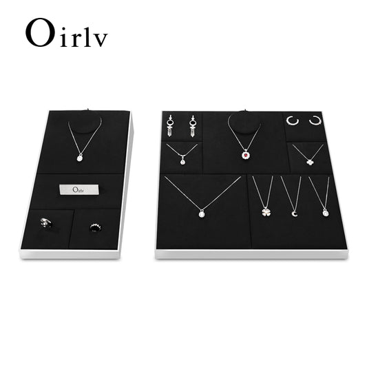 New Black Microfiber Multifunction Jewelry Tray P145