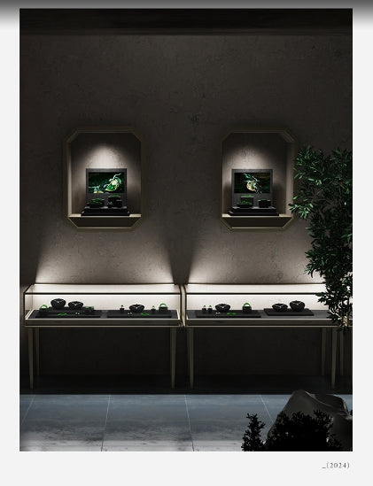 Black Beige Grey Cube Jewelry Display Set TT254/255/256