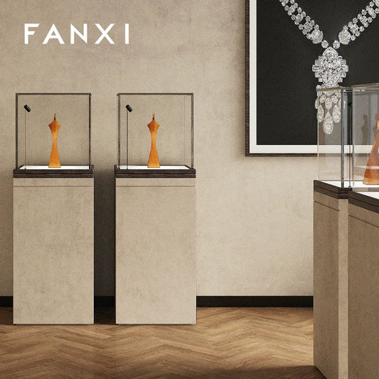 Solid Wood Jewelry Display Rack - High-End Designer Necklace Stand SM222