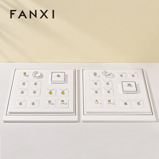OIRLV Factory white leather metal Jewelry Combination Set:TT538