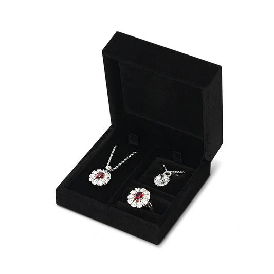 Green Black Blue Beige Gray Velvet Jewelry Multi-function Packaging Box H163