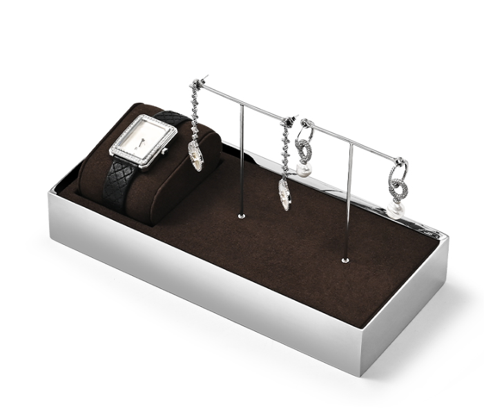 Hot sale Brown Metal Jewelry display tray :JS132