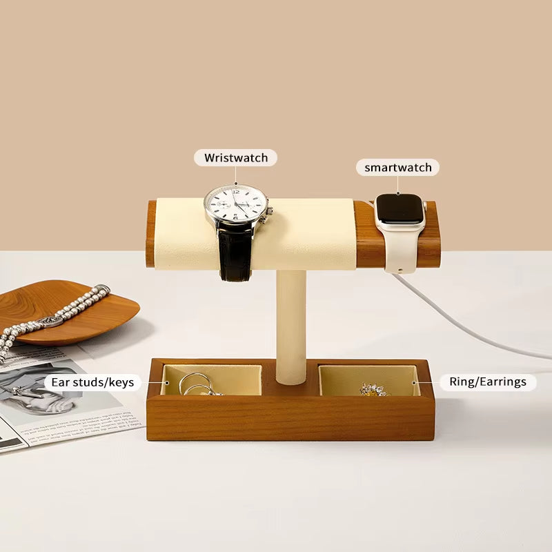 Oirlv Wooden Watch Charging Base Jewelry Stand Wristwatch Stand :SM246-247