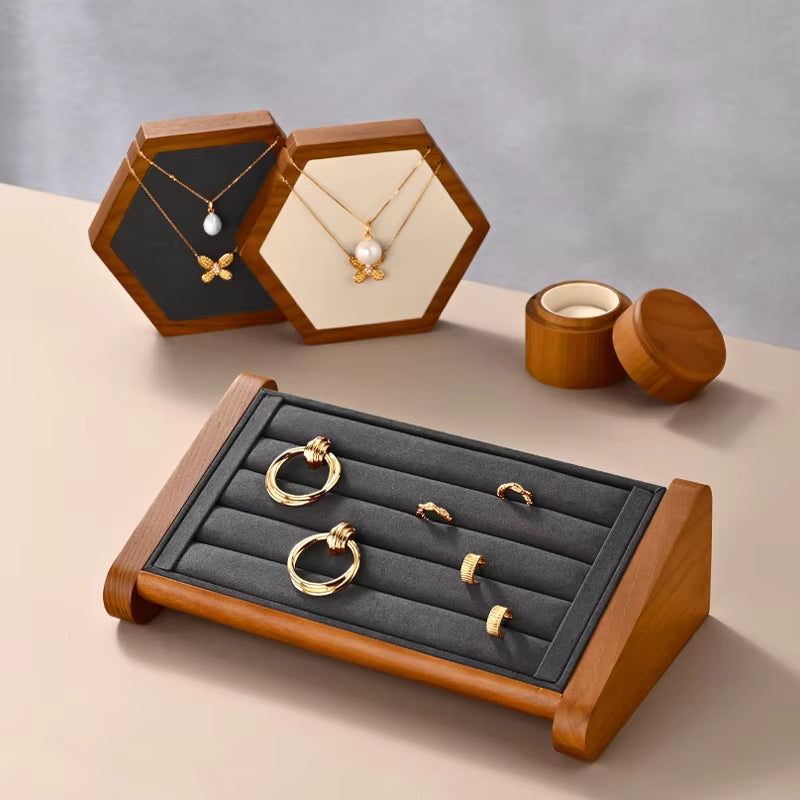 Oirlv Wooden Ring Jewelry Display Stand : SM217
