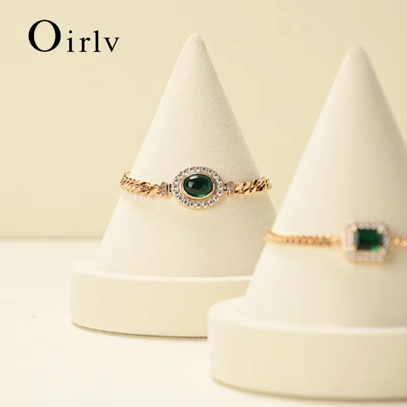 Oirlv Cone Bracelet Display Stand Rings Jewelry Display:J008