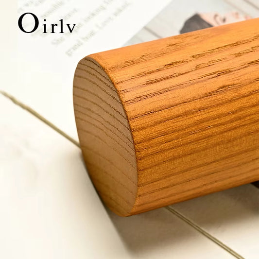 Oirlv 3-Piece Set Wooden Jewelry Organizer Rack Ring Storage Stand Display Holder:SM094