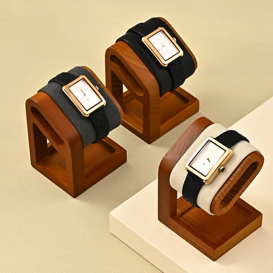 Luxury beige Woodeny Watch display stand:SM235