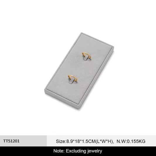 Oirlv Microfiber Jewelry Display Props Gray Jewelry Organizer Stand:TT512