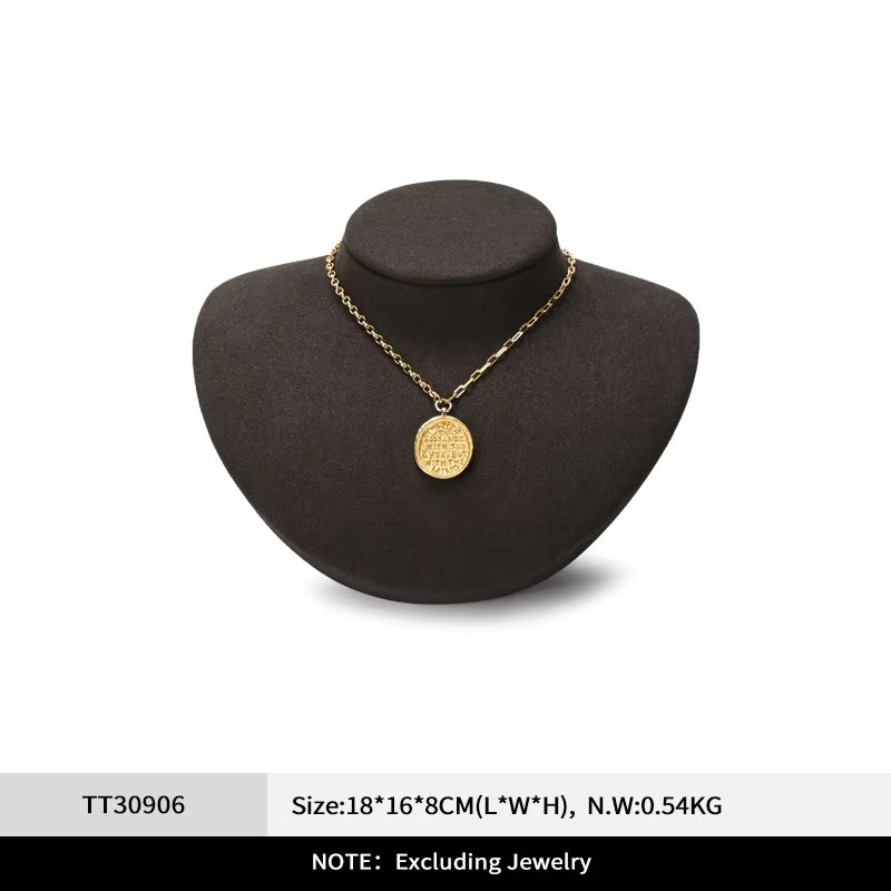 Fashion Brown Microfiber Jewelry display set series:TT309