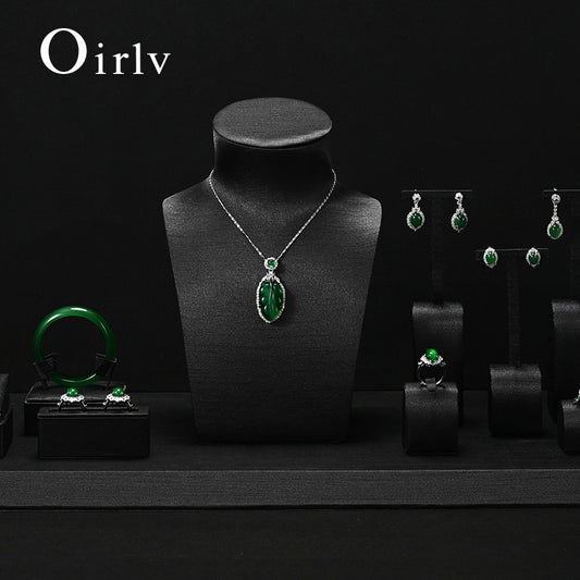 OIRLV Hot sale black silk Jewelry Combination Set:TT576