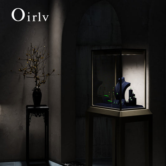 OIRLV fashion Blue Microfiber leather Pendant display: TT459