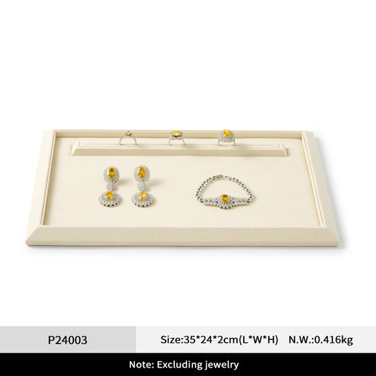 OIRLV PU leather Microfiber Jewelry Plate:P240