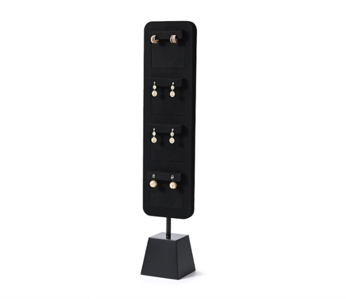 OIRLV wholesale Black Microfiber baking paint Jewelry Rack: PU110