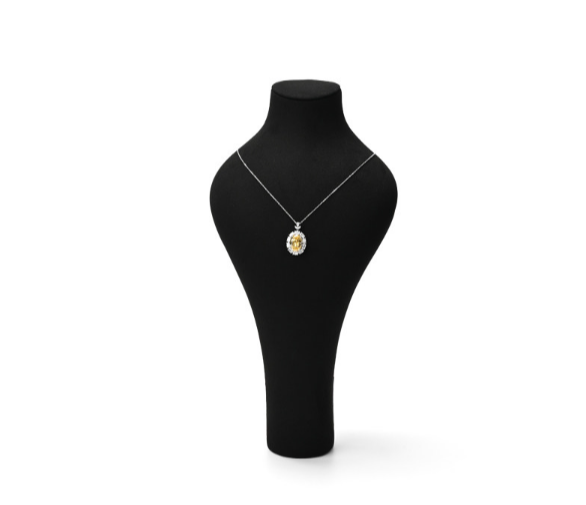 OIRLV high end Black Microfiber jewelry presentation :TT358