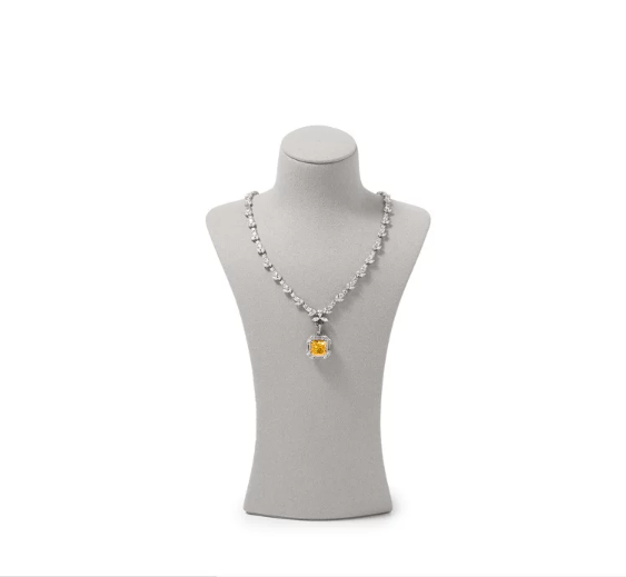 OIRLV Fashion Microfiber Polychrome Jewelry Bust :RX120