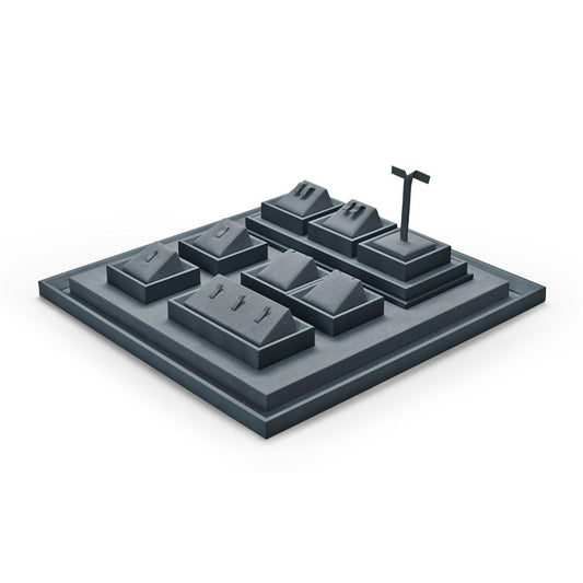 Gray Multifunctional Jewelry Display Set TT049