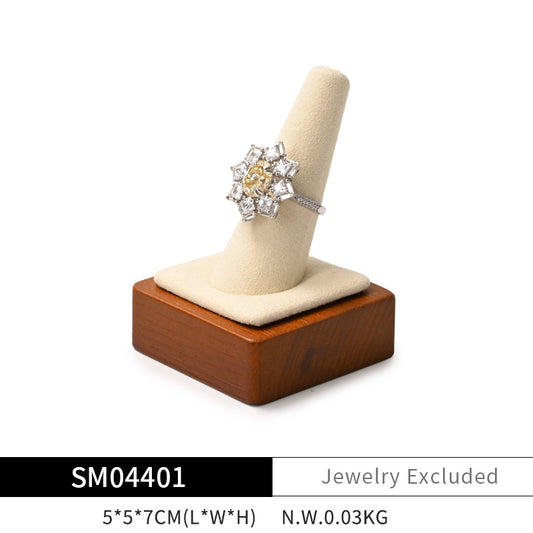 New Solid Wood Ring Jewelry Display Stand SM044