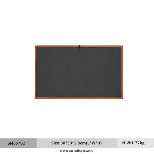 Wood Jewelry Display Tray With 2 Colors Reversible Pad SM057