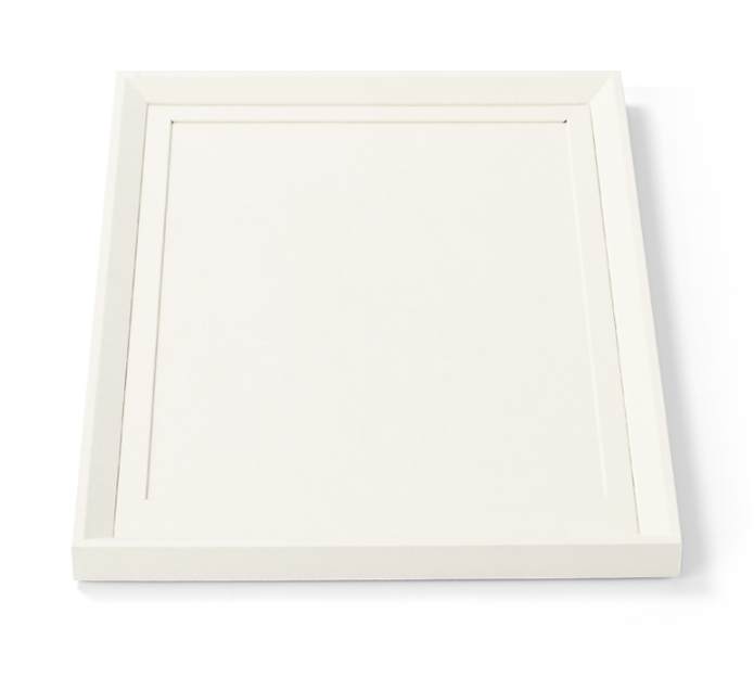 High end fashion white microfiber jewelry holder with metal frame:TT288