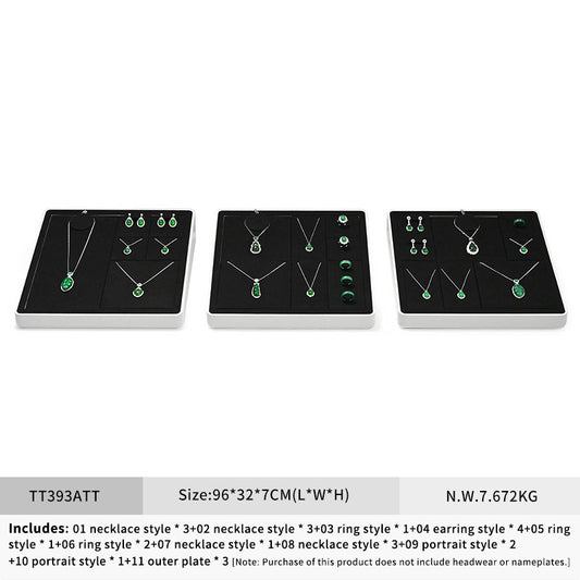 OIRLV high end Baking paint Black Jewelry display set series : TT393