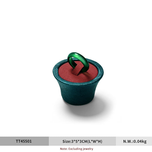 Factory Red Microfiber and leather Jewelry display set:TT455