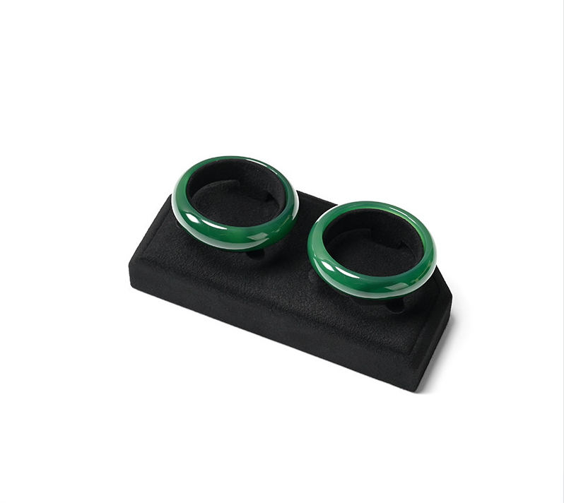 OIRLV New arrival Black Microfiber Jewelry display set:TT578