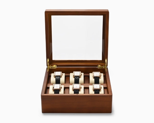 Wood 6-Watch Storage Box X04807