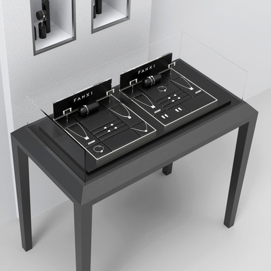 Black PU Leather Jewelry Display Set TT125