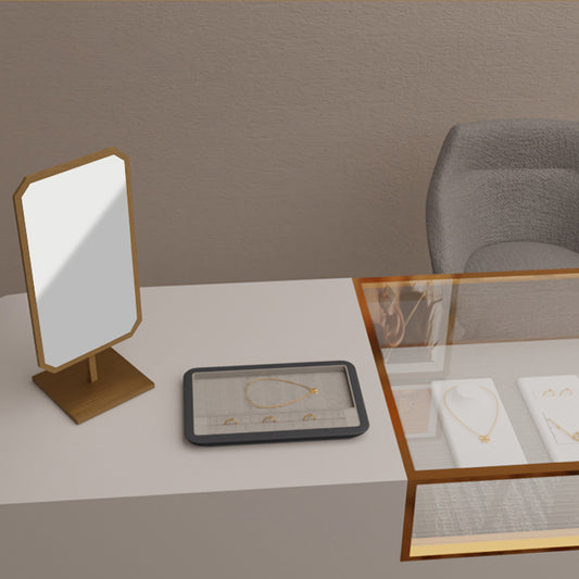 Gold Jeweled Decorative Mirror PJ009