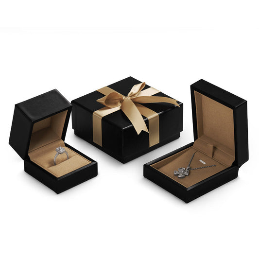 Black PU Leather Jewelry Box