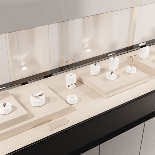 Luxury White Jewelry Display Stand SZ029