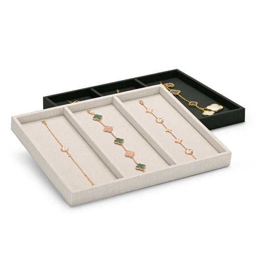 PU Leather Jewelry Display Tray