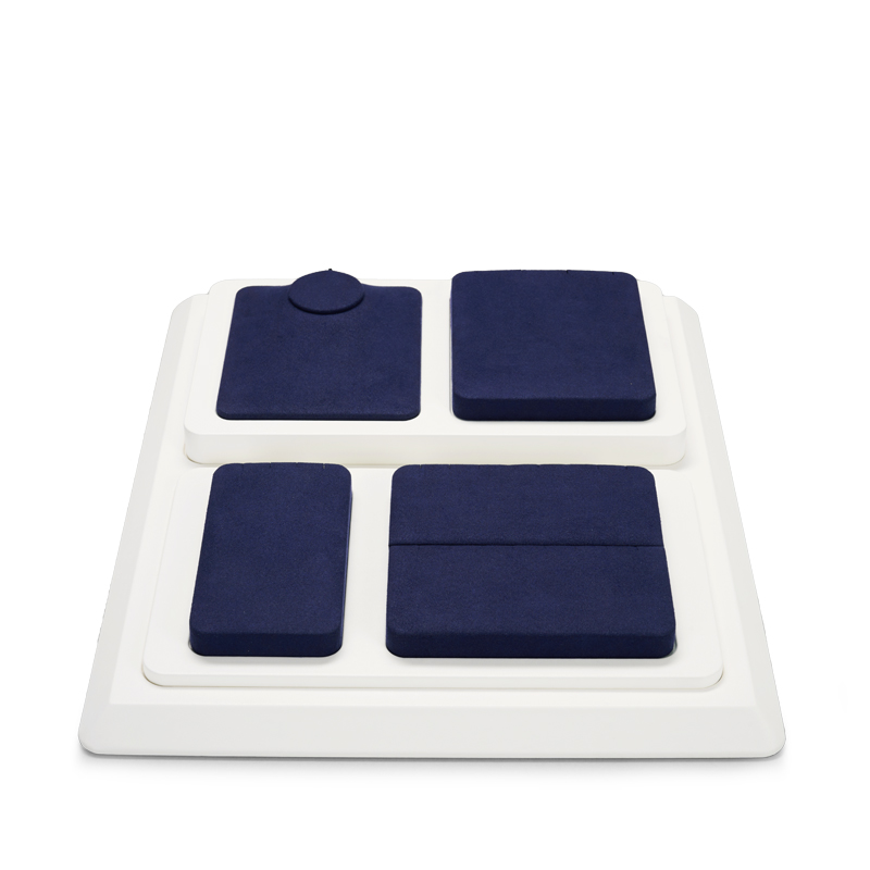 Blue Watch Ring PU Leather Jewelry Set TT126