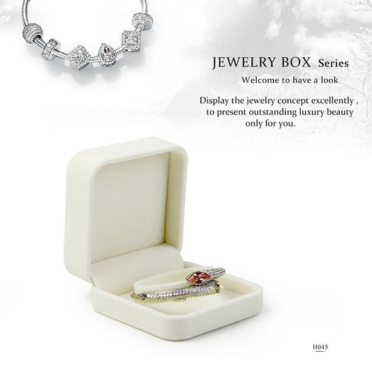 White Velvet Anniversry Bangle Box H04504