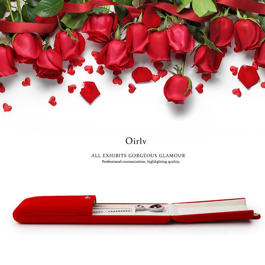 Red Velvet Bracelet/Chain Jewelry Gift Box H02804