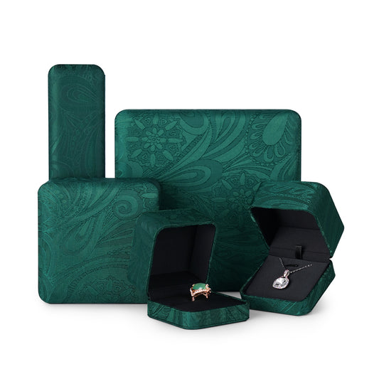Green Silk Jewelry Gift Box H118
