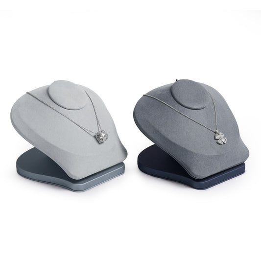 PU Leather Microfiber Necklace Bust Counter Jewelry Display Props RX065